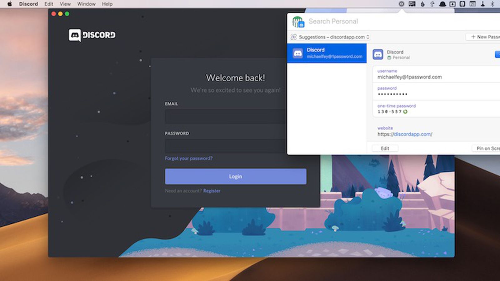 1password for mac google browser